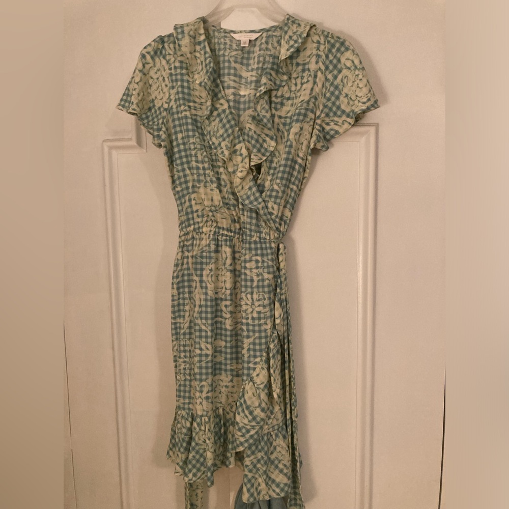 Green flower dress